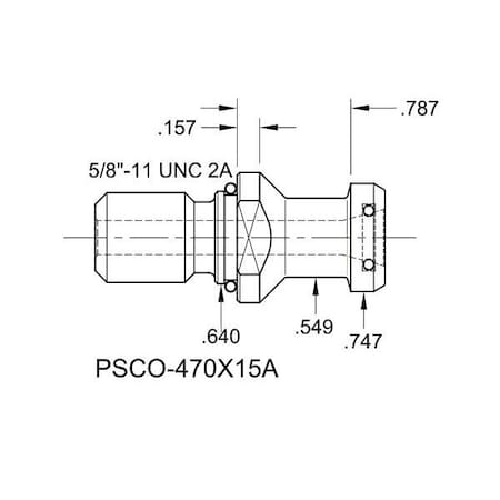 Tj Davies Co Coolant Through Retention Knob PSCO-470X15A